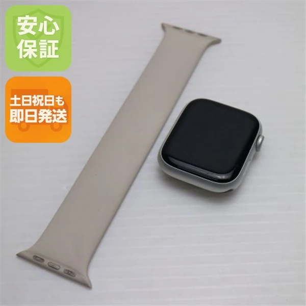 美品 Apple Watch Series8 45mm GPS+Cellular セルラー シルバー スマホ 中古土日祝発送OK 即日発送　　 89