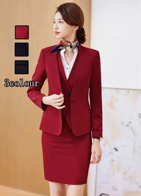 洗えるスーツ 着痩せ レディース フォーマル セットアップ 通勤 OL ジャケット+ベスト+長袖シャツ+パンツ/スカート 4点セット ママ 入学式 卒業式カジュアル パンツスーツ 結婚式 オフィス セ