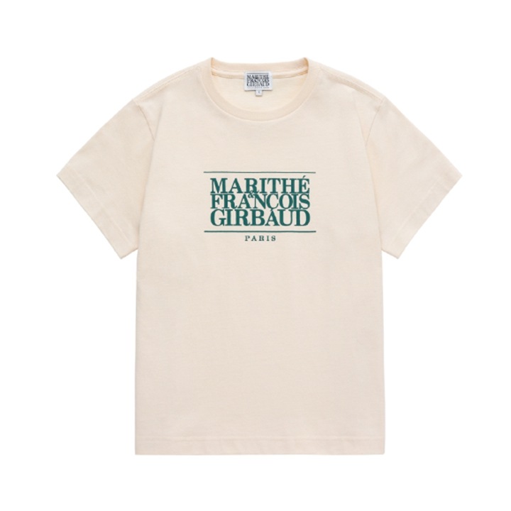 MARITHE★コユンジョン着用★W CLASSIC LOGO TEE Qoo10] マリテフランソワジルボー [コユンジョン 着用] W CLASSI