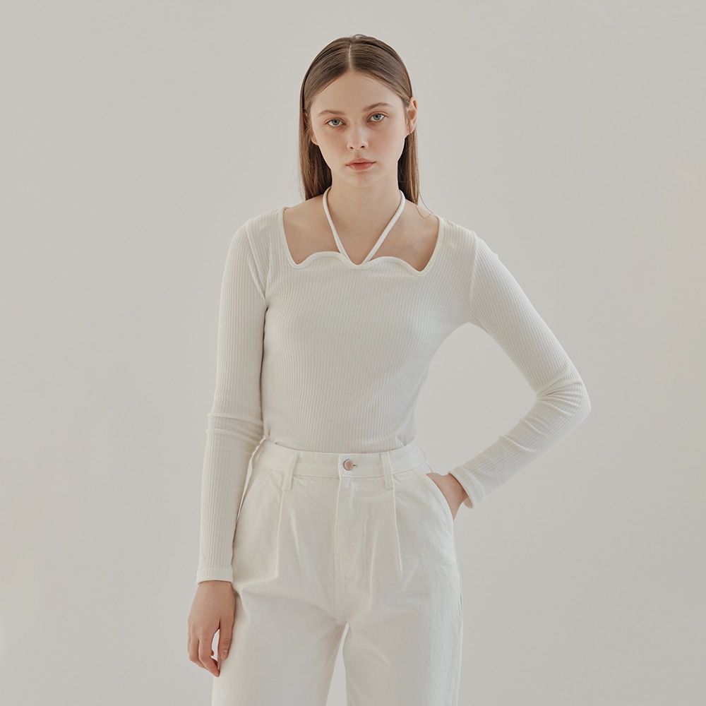 CROME STRING T-SHIRT_WHITE