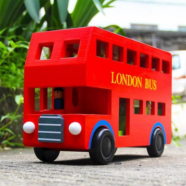 親子インタラクションガールズのためのロンドンバスモデルダブルデッカー1/18