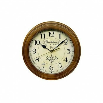 さんてる クォーツ 日本製 レトロ時計（アンティーク掛け時計）アンティークブラウン QL711