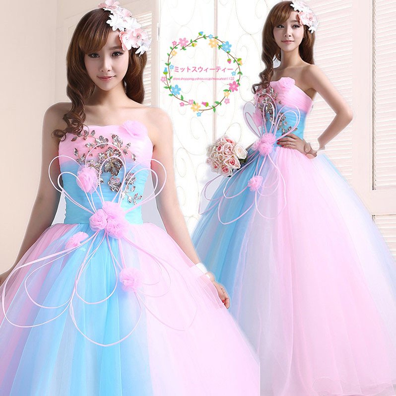 カラードレス 袖なし 演奏会 ロングドレス 安い コンサート 発表会 二次会 パーティードレス プリ