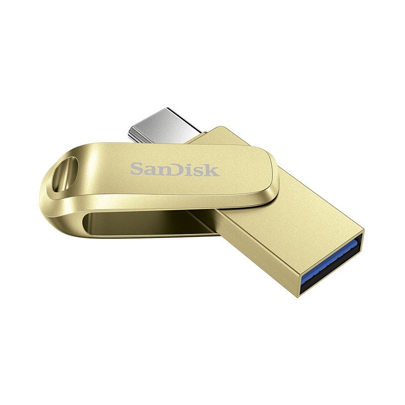 USBメモリ 512GB USB3.2 Gen1-A/Type-C 両コネクタ搭載Ultra Dual Drive Luxe R:400MB/s 回転式 全金属製 海外パッケージ