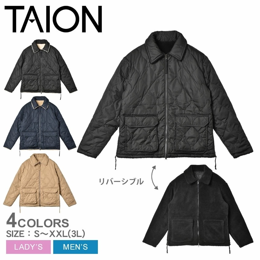 ミリタリー リバーシブル ダウンジャケット TAION-R109ZML-1 メンズ レディース ウェア ウエア アウター 羽織り トップス ブランド ダウンジャケット 防寒 上着 保温 長袖