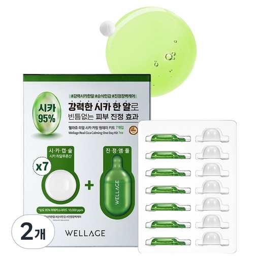 リアルシカカミングワンデイキット7p 105mg 2個 集中ケア 旅行用