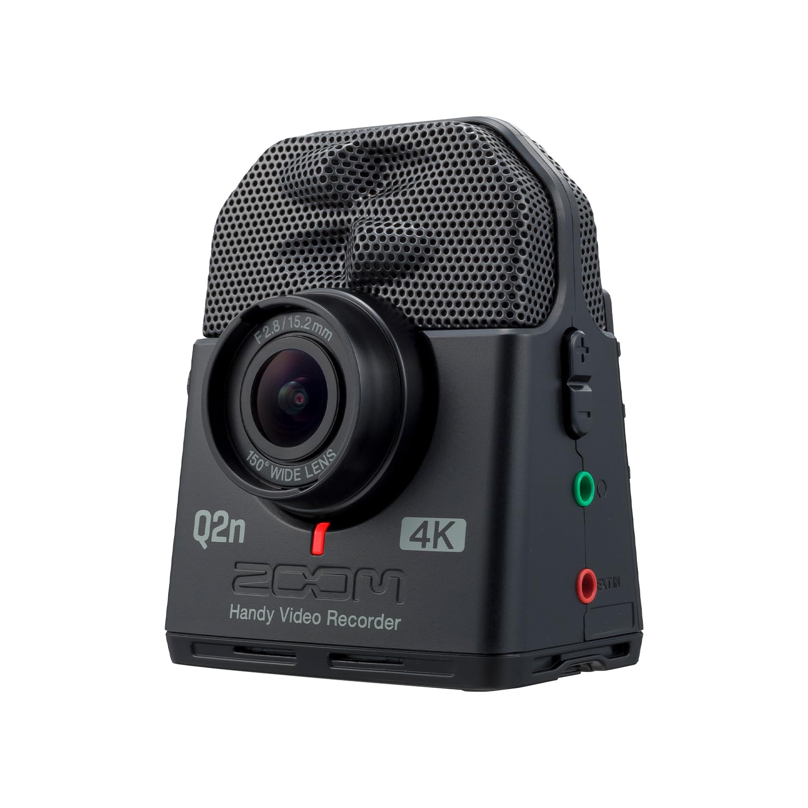 ZOOM 超小型 軽量 4Kビデオカメラレコーダー Q2n-4K XYステレオマイク搭載 Vlog/ライブ配信/音楽制作に最適 USBマイク/WEBカメラ機能 ミュージシャン/配信者向け Qシリーズ【
