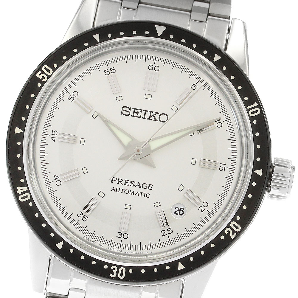 セイコー SEIKO SARY235/4R35-05A0 プレサージュ 60周年記念モデル デイト 自動巻き メンズ 箱・保証書付き_896028【中古】