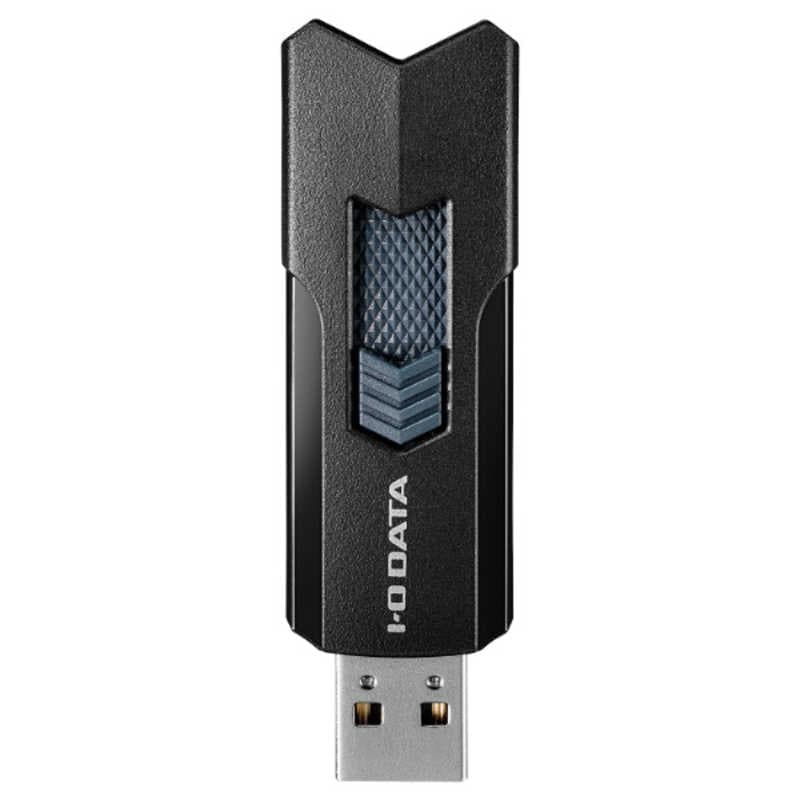 IOデータ　高速USBメモリー ブラック [128GB/USB TypeA/USB3.2Gen1(USB3.0)対応/スライド式]　U3-DASH128G/K