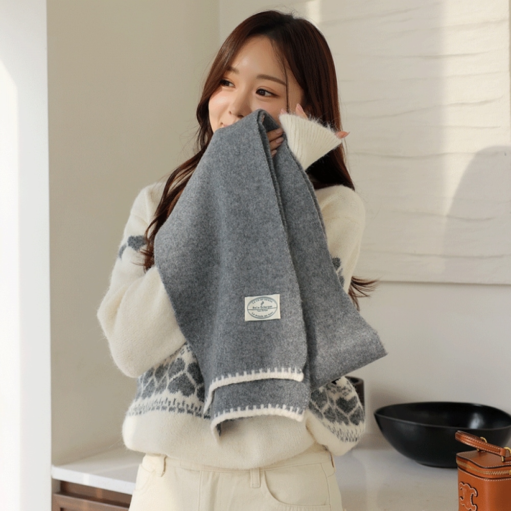 Click & Funny キャビネットコートカラーマフラー