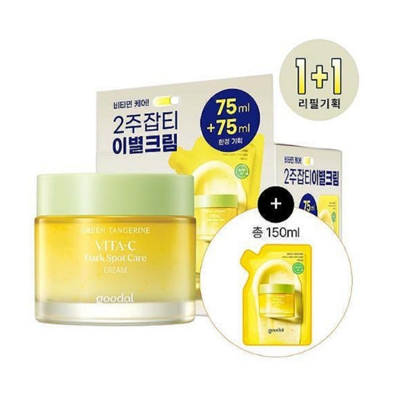 青蜜柑 ビタC 雑ティーケアクリーム 75ml+75ml 詰替