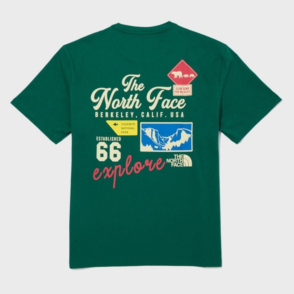 ザ・ノース・フェイス [ノース・フェイス] エンブレムアーカイブショートスリーブラウンドTシャツ NT7UQ10M_DKG