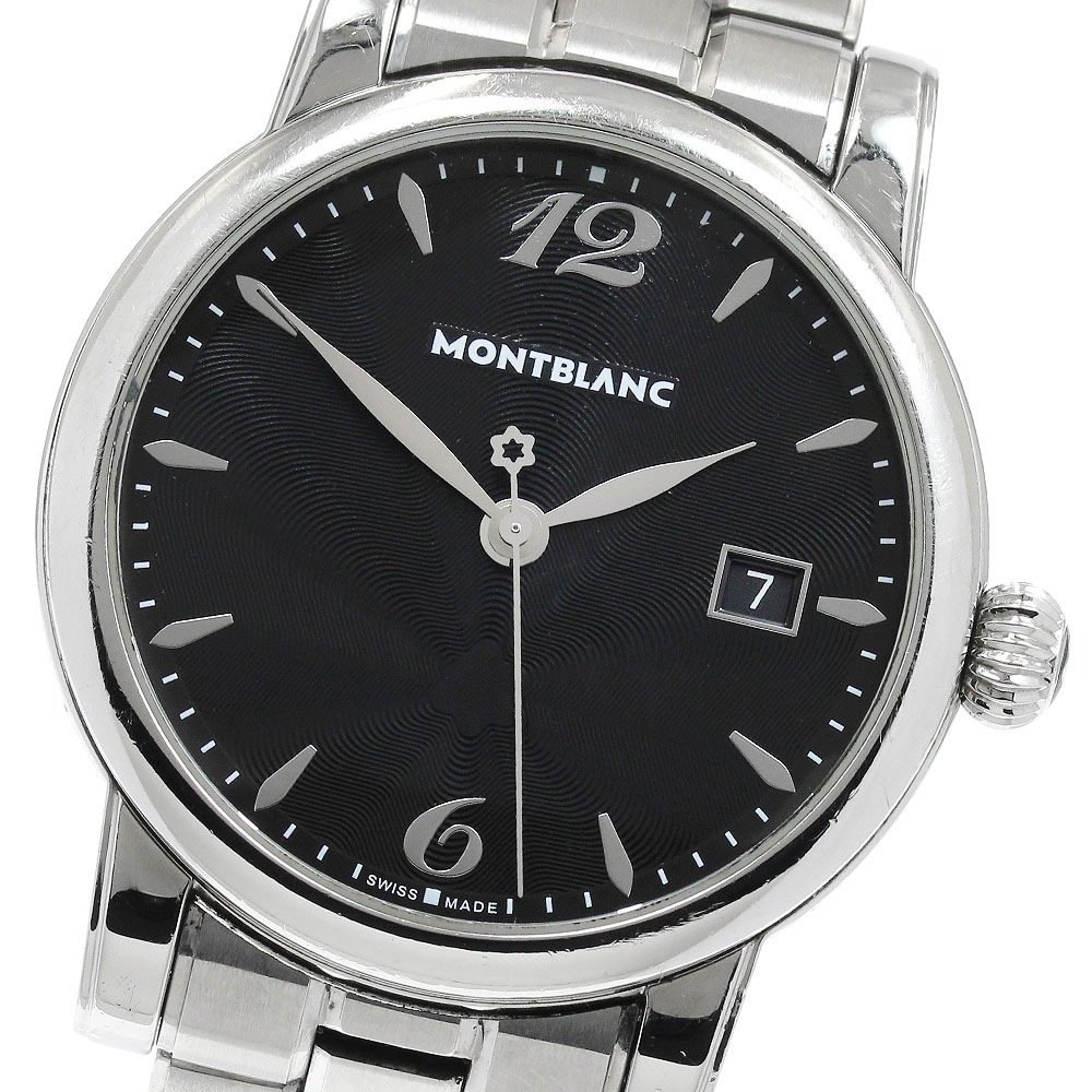 ベルト訳あり モンブラン MONTBLANC 105913 スター デイト デイト クォーツ メンズ _923137【中古】 54,240円