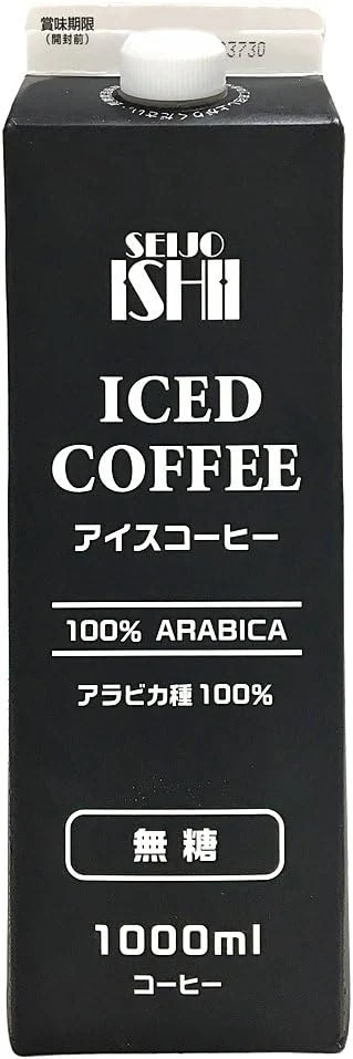 成城石井 アイスコーヒー 無糖 1000ml×12本 (紙パック)