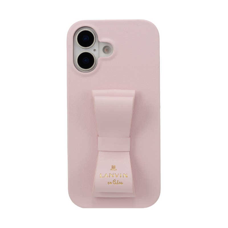 ランバン　LANVIN en Bleu - Slim Wrap Case Stand ＆ Ring Ribbon for iPhone 17 Sakura Pink　LBSPKSRIP2563