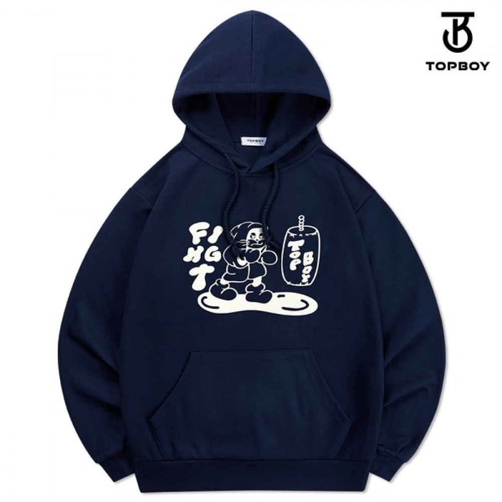 (TOPBOY) 両面ファイトキャットプリントパーカー