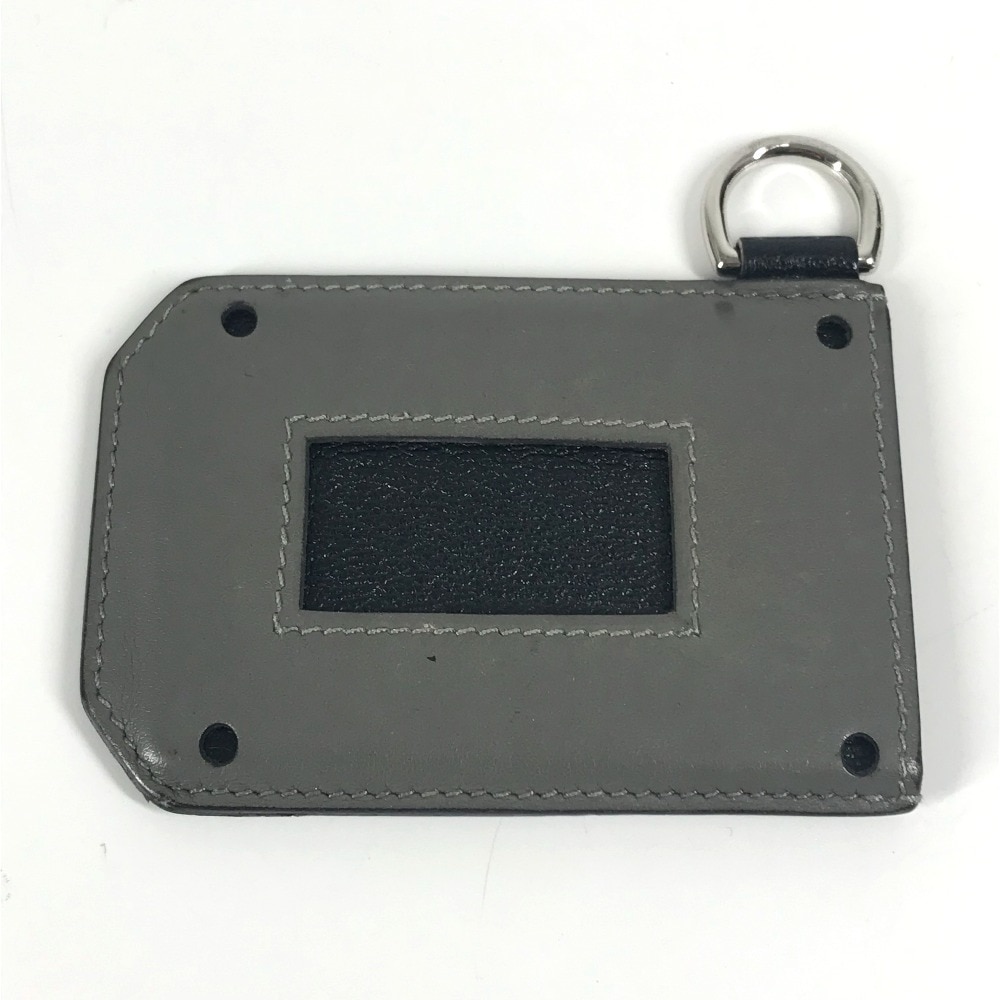 カードケース カラーマティッククラシック Colormatic Classique Dリング付き バイカラー 名刺入れ パスケース レザー グレー