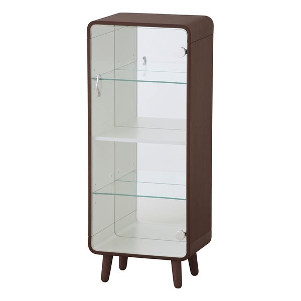 コレクションシェルフLサイズ ブラウン W36×D26.5×H89 PT-612BR