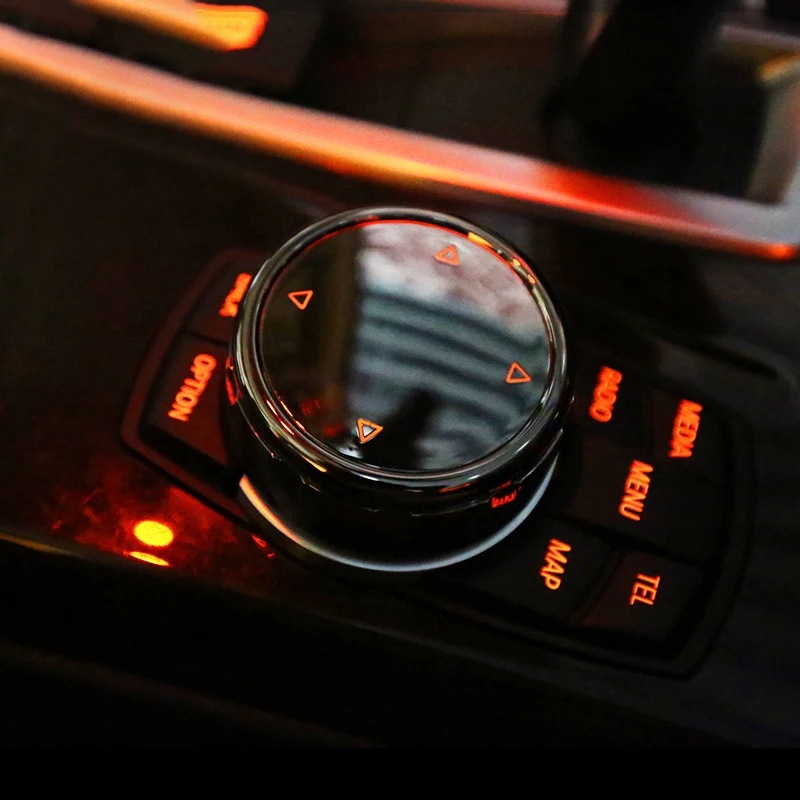 IDrive カーマルチメディア ボタンカバー トリムノブ ステッカー BMW F10 F18 F07 F20 F21 F06 F12 F30 F01 F02 F25 F26 対応 輸入品