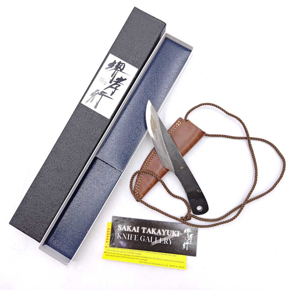 【中古】堺孝行 アウトドアナイフ 小天狗 土井逸夫作 カスタムナイフ 80