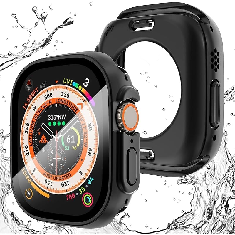 【2023強化版】AMAPC for Apple Watch ケース Apple Watch Ultra 2/Apple Watch Ultra 49mm 用 ケース 360度全面防水 バンド 水泳 5,517円