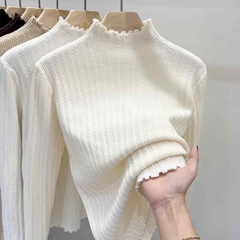 レディース ファッション 服 オシャレ カワイイ シンプル 大人カワイイ 大きいサイズ インナー レイヤリング シャツ ハーフ タートルネックセーター ニット トップス