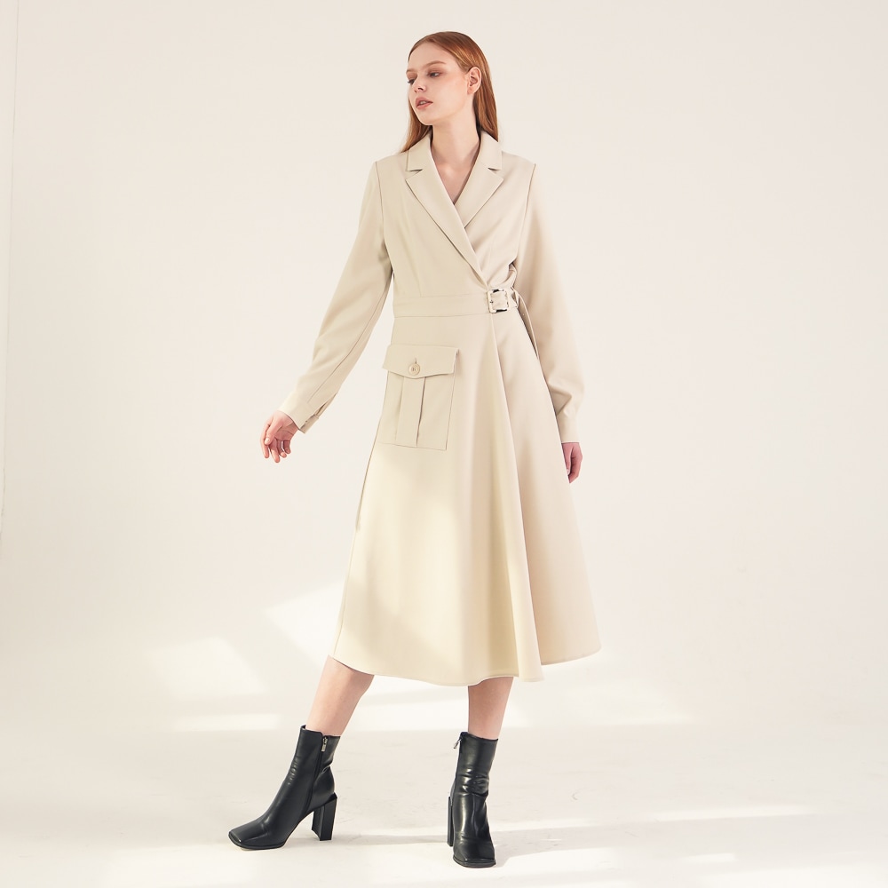 ACUD テーラードラップドレス_(3カラー)