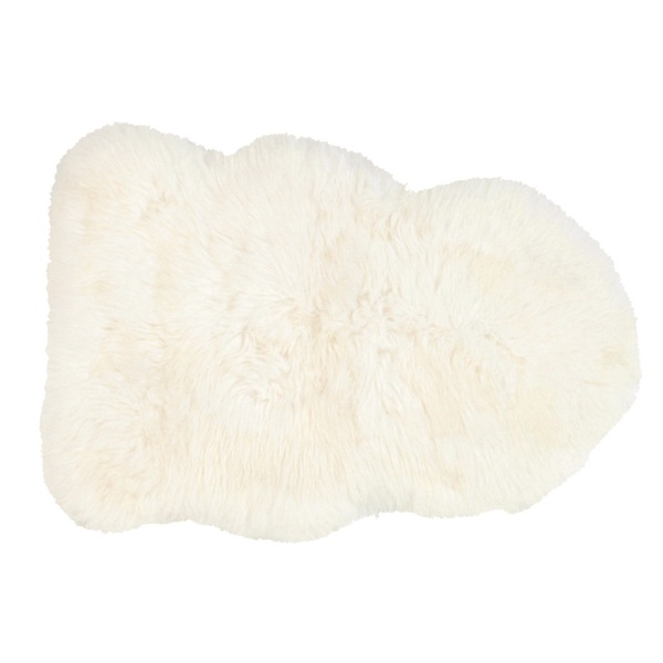 240619327 天然 ムートン 1匹 ラグ M-511-F WH ホワイト 約6090cm メーカー直送 6,316円