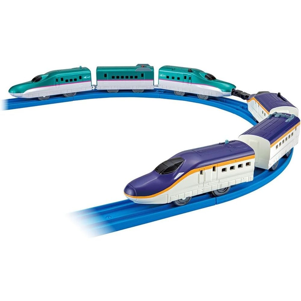 プラレール E8系新幹線&E5系新幹線 ガチャッと連結セット 電車 列車 おもちゃ 3歳以上