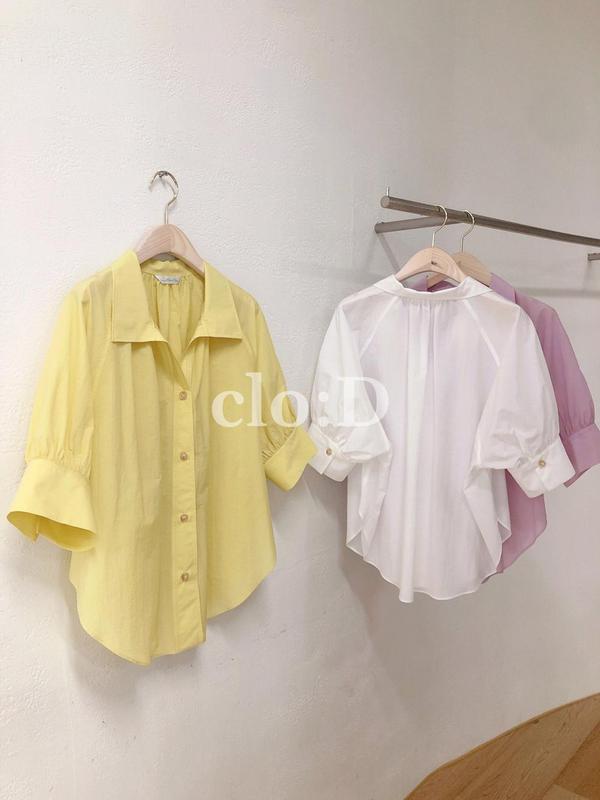 シャーリングポイント半袖