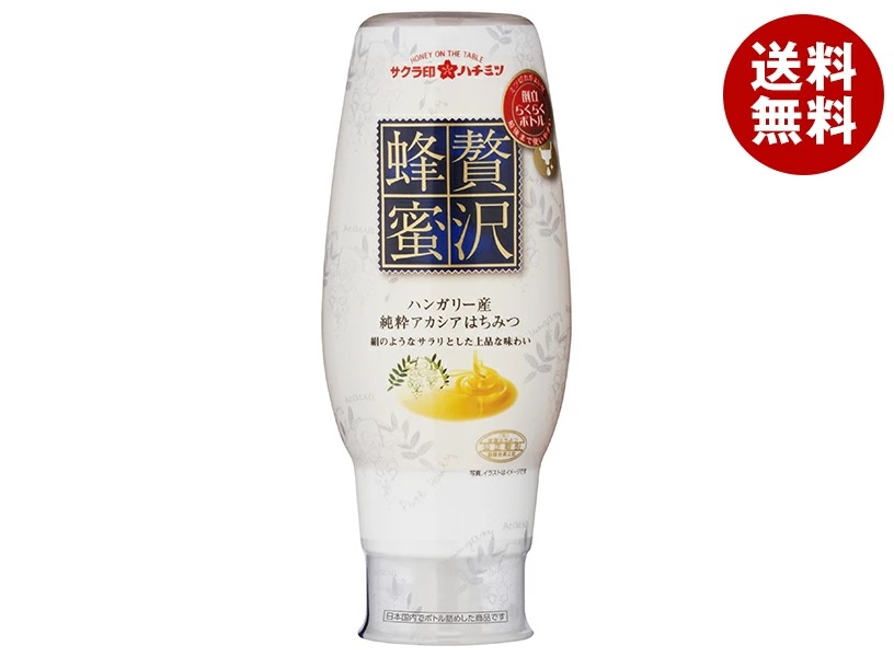加藤美蜂園 サクラ印 贅沢蜂蜜ハンガリー産純粋アカシアはちみつ 290g×12本入×(2ケース)