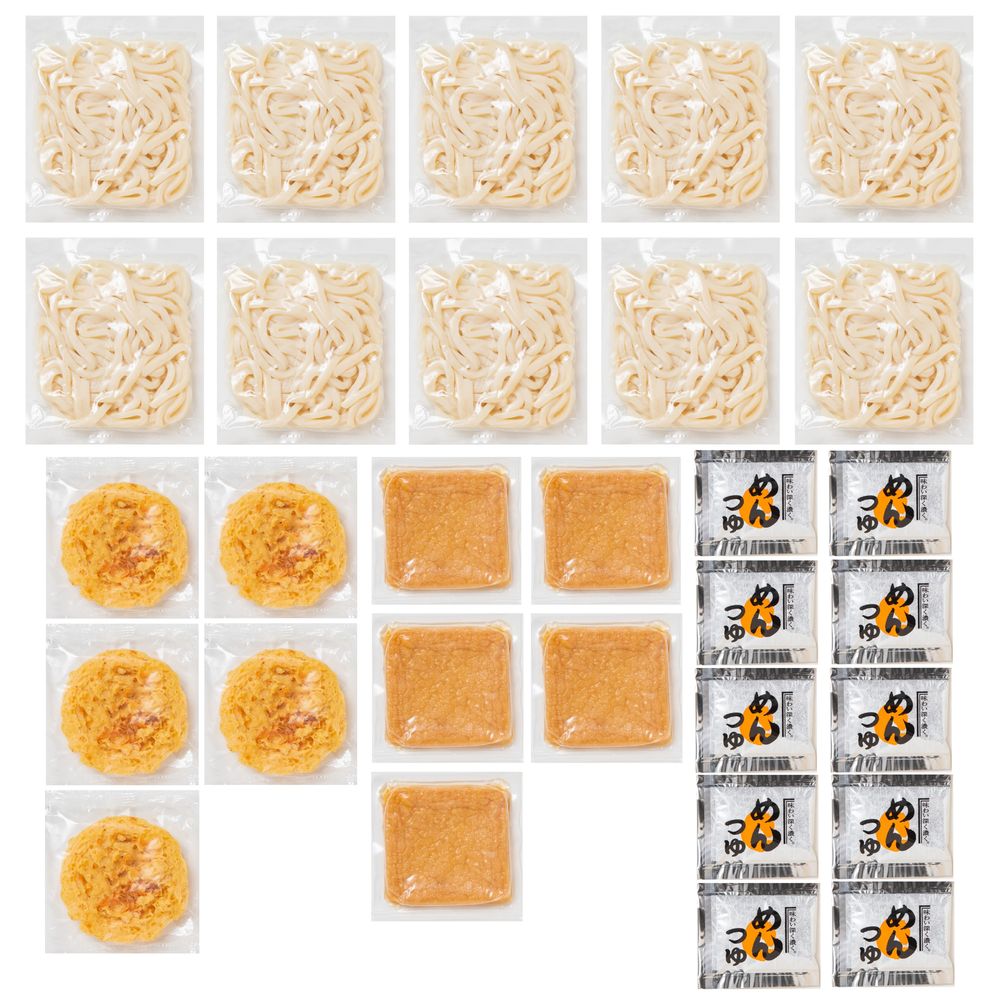 （グルメギフト）讃岐ゆでうどんきつね/天ぷら 10食セット