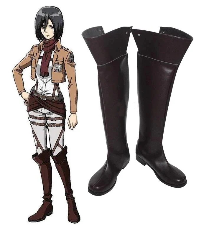進撃の巨人 コスプレ靴 シューズ ブーツ 変装期間限定30％ コスチューム エレンイェーガー 道具小物 cos靴 仮装パーティーイベント用品コスプレ変装仮装