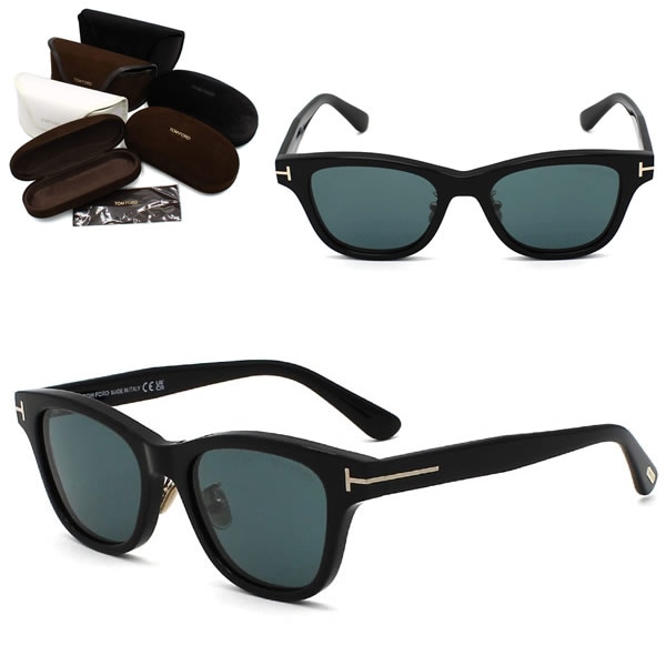 サングラス FT1353-D/S 01V 52 TF1353 サングラス EYEWEAR アジアンフィット ブラック グレー ユニセックス