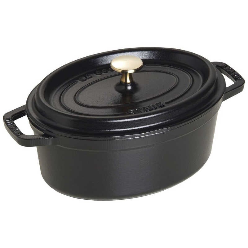 STAUB　IH対応ホーロー鍋 ピコココットオーバル(2.3L)　40500-231 ブラック