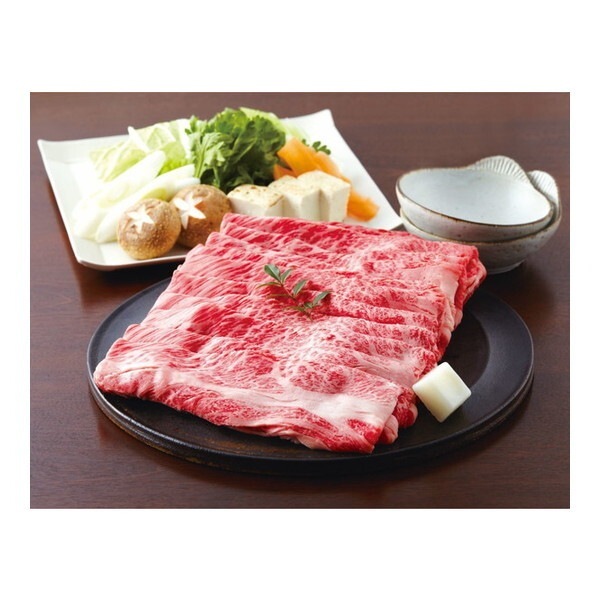 大西食品 冷凍 神戸ビーフ 肩ロースすき焼き300g 木箱 メーカー直送 7,733円