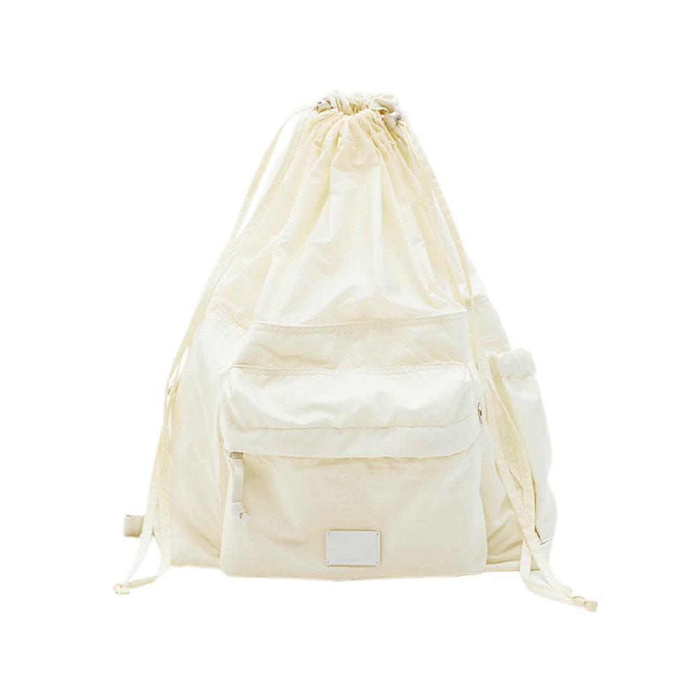 【FENNEC】 DRAWSTRING BACKPACK : WHITE