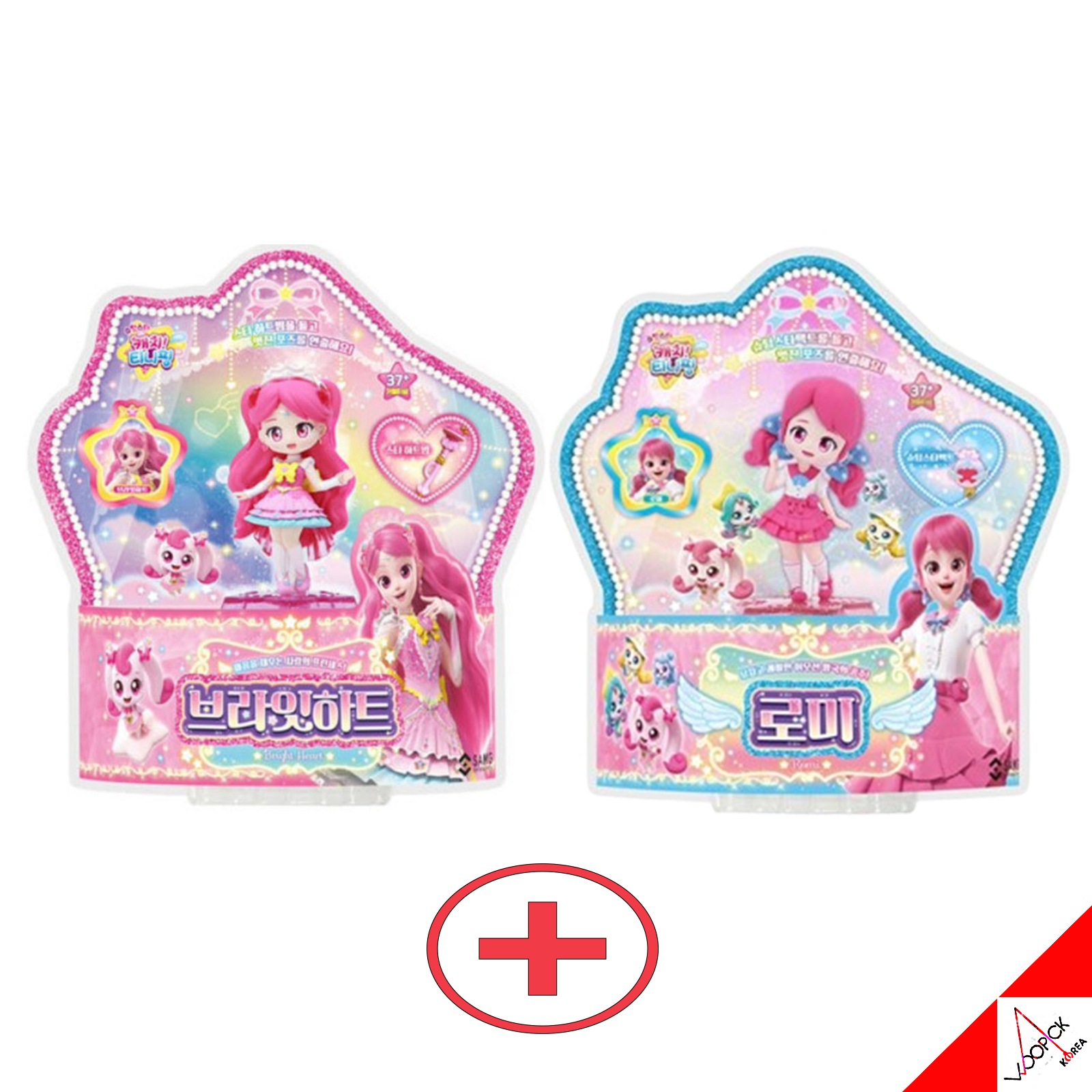 キャッチ！ティーニーピン/シーズン5/ロミー + ブライトハート 2点セット/ミニフィギュア/恋のプリンセス/エモーション王国の王女/キャッチティーニーピン/韓国公式/正品/2025