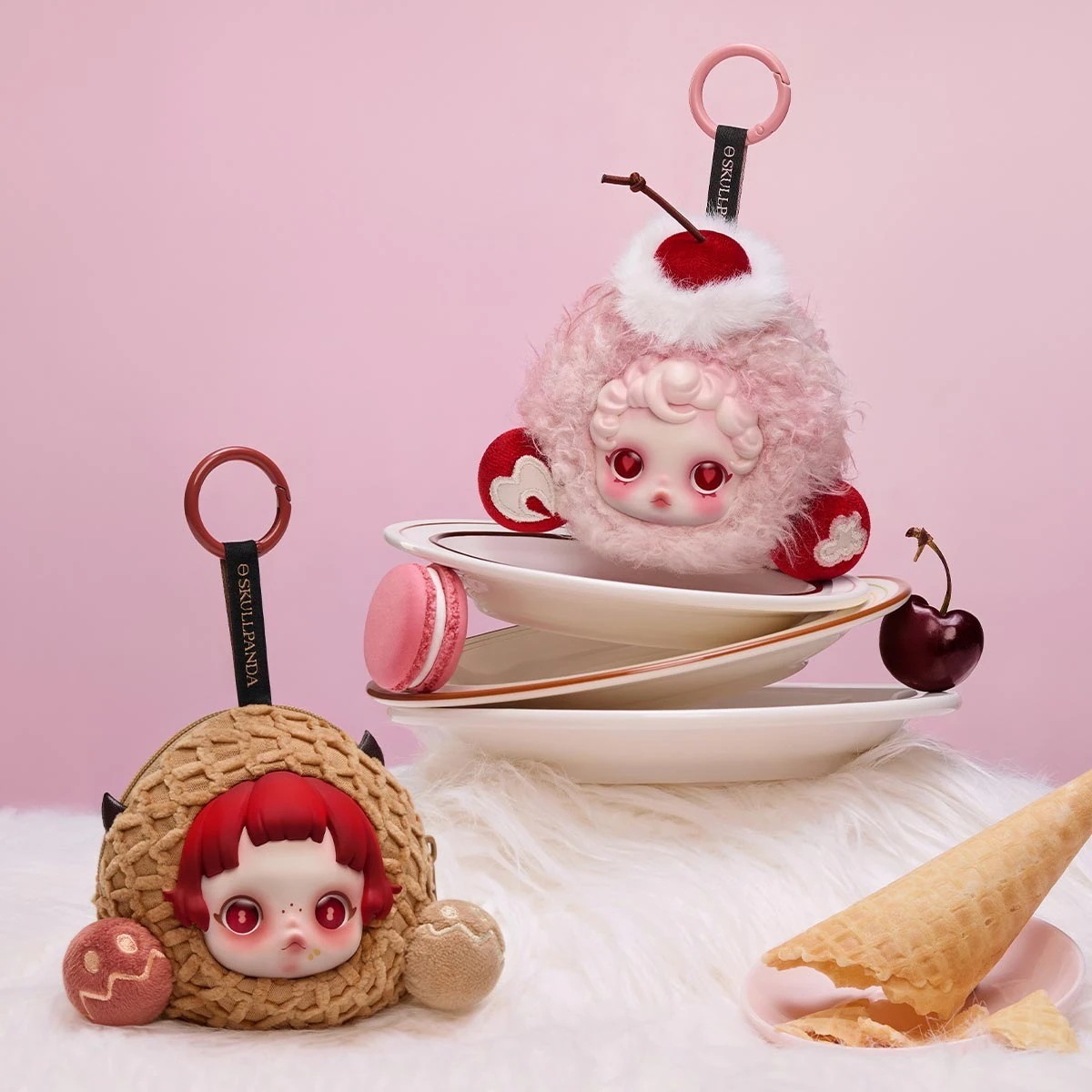公式正規品SKULLPANDA You Found Me！シリーズ イヤホンケース Moldy Muffin イヤホンケース ヘッドホン収納ボックス 収納袋 小銭入れ ヘッドホン充電ケーブル