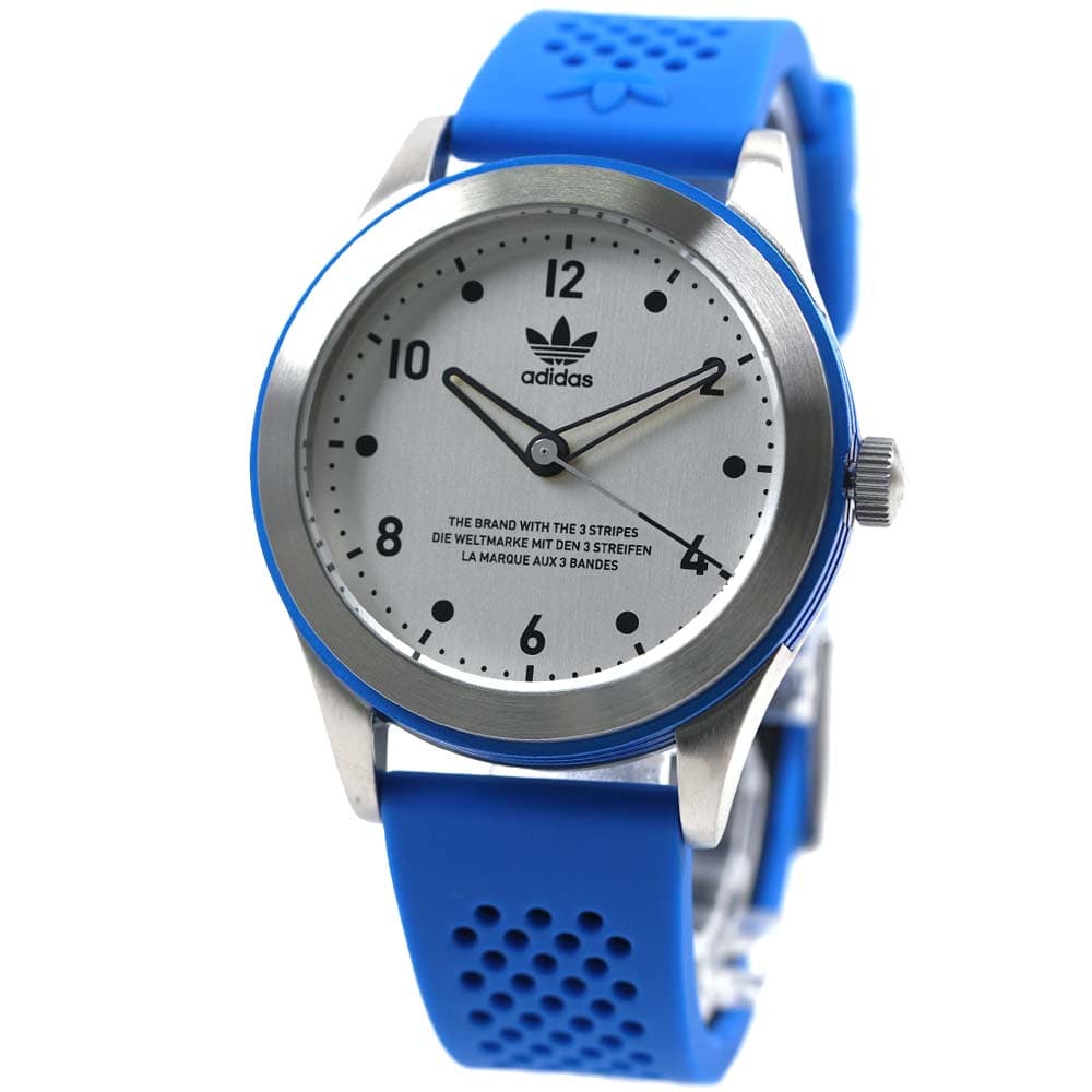 アディダス 腕時計 メンズ レディース ユニセックス シルバー ブルー シリコンベルト CODE THREE Unisex adidas AOSY23032 8,316円