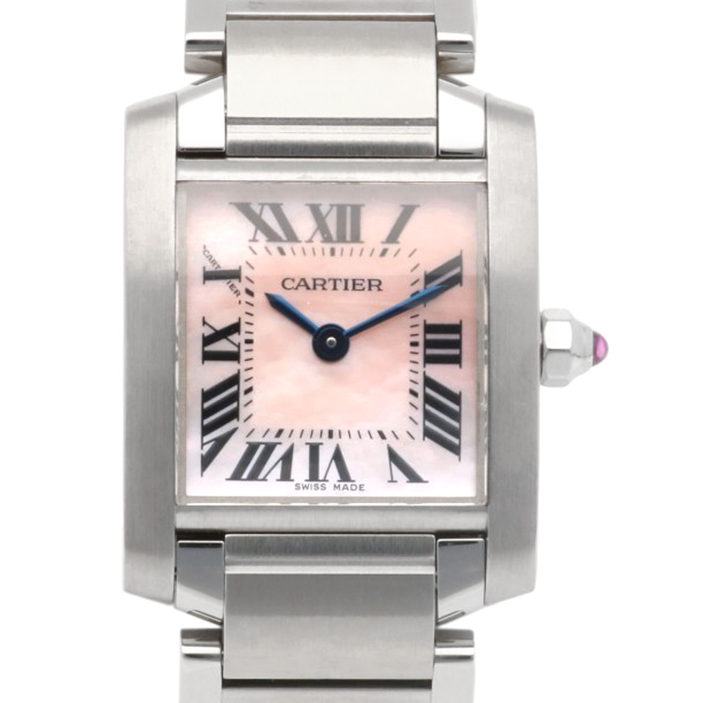 カルティエ タンクフランセーズ SM 腕時計 ステンレススチール 2384 クオーツ 1年保証 CARTIER 中古 242,000円