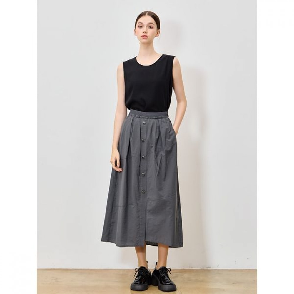 [リスト] オリーブコットンシャーリングバンディングスカート (購入価格:228,000ウォン) 5,250円