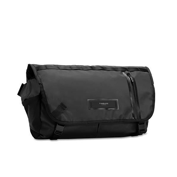 TIMBUK2 Especial Stash Messenger Bag， Jet Black， Large 並行輸入品