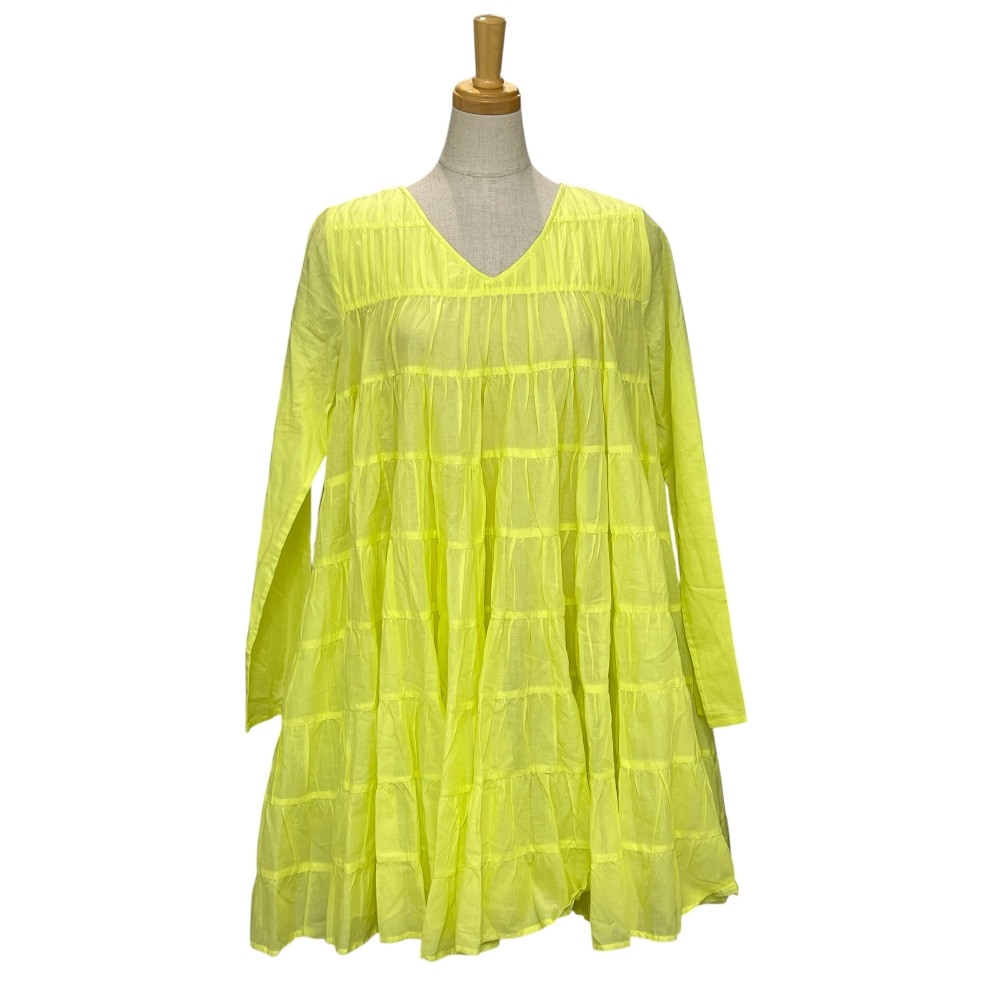 Merlette NYC マーレット ワンピース 195N09V ティアードVネック Merlette アパレル コットン イエロー