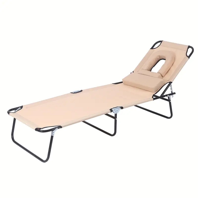 折りたたみ式 アウトドア マッサージ ラウンジチェア 回転式 エルゴノミックデザイン 高密度フォームパッド 頑丈メタルフレーム 手動リクライナー プールサイド ビーチ バルコニー パティオ 中庭 日向