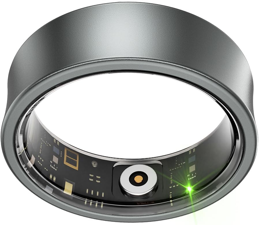 スマートリング smart ring 精巧な弯弧設計 女性の月経周期予測睡眠モニタリング血中酸素心拍数ストレス検出歩数計機能を搭載したスマートフィットネストラッカーiPhone & And