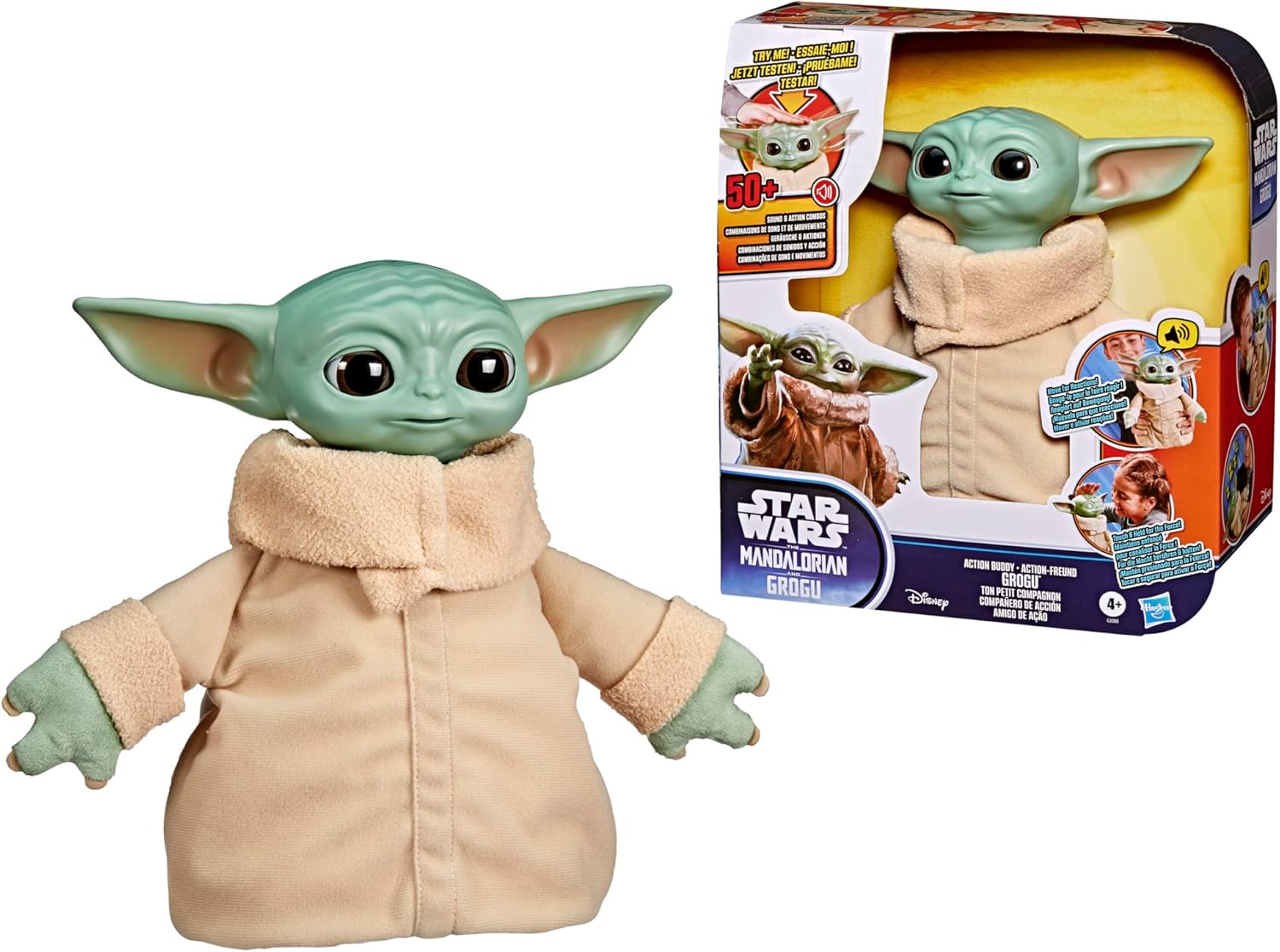 ハズブロ（Hasbro）STAR WARS スター・ウォーズ／マンダロリアン・アンド・グローグー アクションバディ グローグー 25.0 cmインタラクティブぬいぐるみアクションフィギュア4 歳以上の