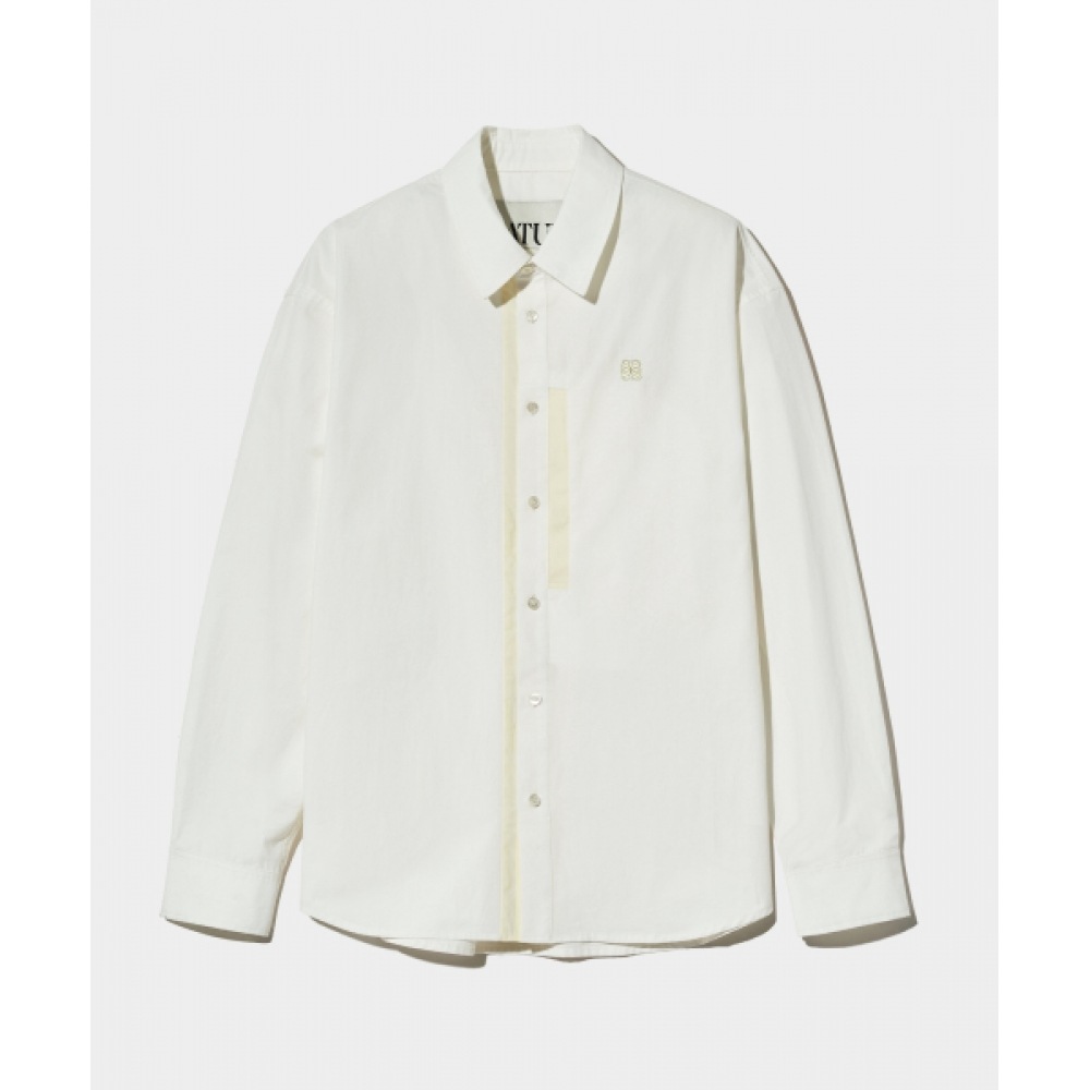 SATUR ランタナコットンシャツフローラルホワイト