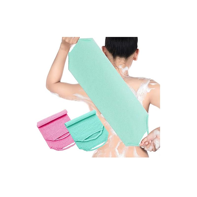 【1つ買うと10個もらえる】サムコス あかすりタオル 2枚セット バスタオル バックスクラバー 角質除去 毛穴清潔 背中ニキビ対策 毛穴洗浄 浴用 角質除去シャワースポンジパッド 男女兼用441