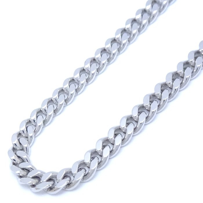 喜平ネックレス Pt850プラチナ 2面 シングル 50.5cm 30.6g/75942【中古】